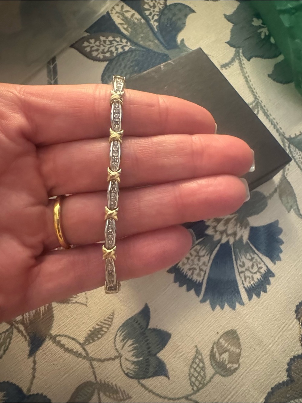 Two-Tone Star Link Bracelet — Gold & Silver
